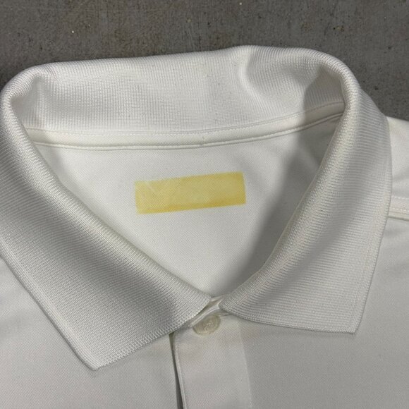Callaway Golf Shirt Short Sleeve Polo Stretch White Large - Picture 4 of 7